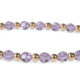 Violet Swarovski Crystals and 14kt Gold Bracelet