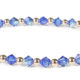 Sapphire Swarovski Crystals and 14kt Gold bracelet