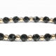 Black Onyx and 14kt Gold Bracelet
