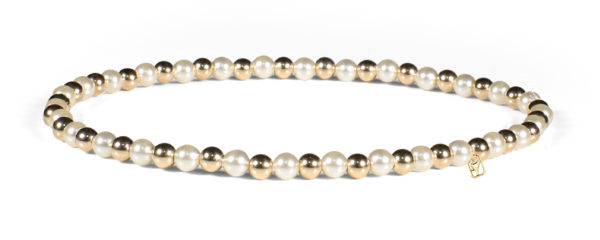 Swarovski Pearls and 14kt Gold Bracelet